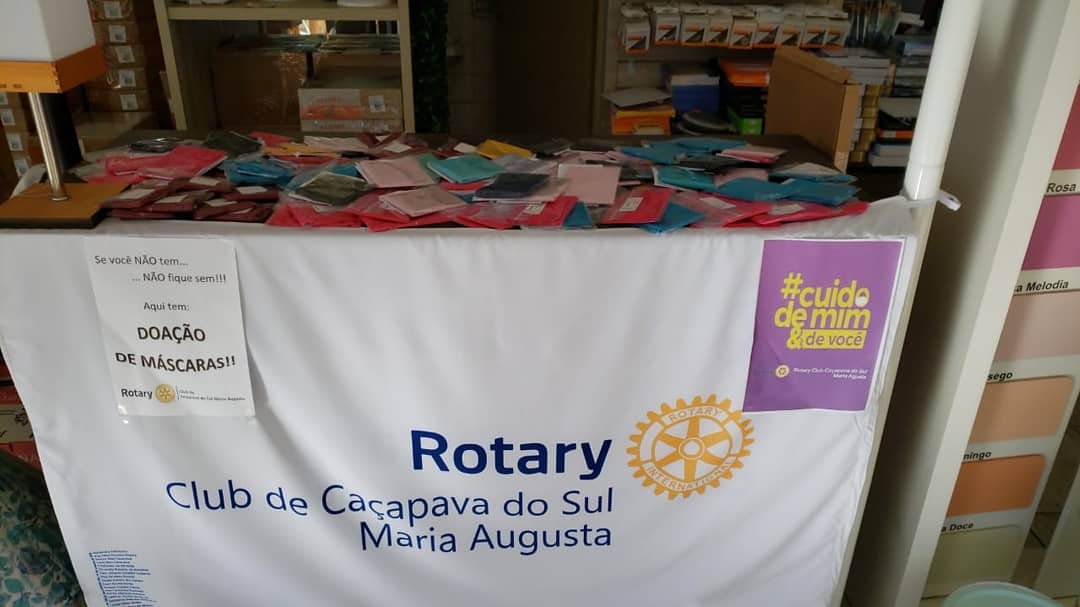 Rotary Club Maria Augusta realiza segunda doação de máscaras