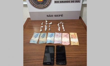 Homem com prisão domiciliar é detido por tráfico de drogas em São Sepé