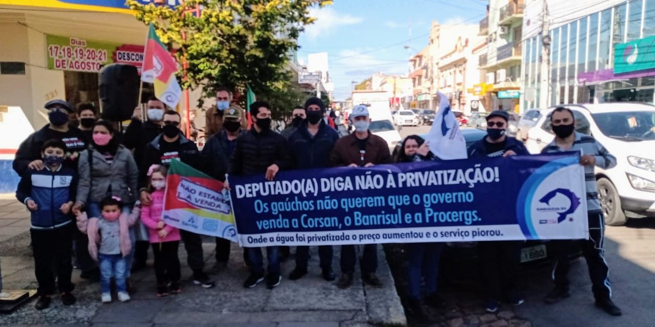 Funcionários se mobilizam contra a privatização da Corsan